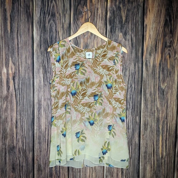 CAbi Size M Parlor Top #5216 Exotic Tropical 2017 - Picture 3 of 8